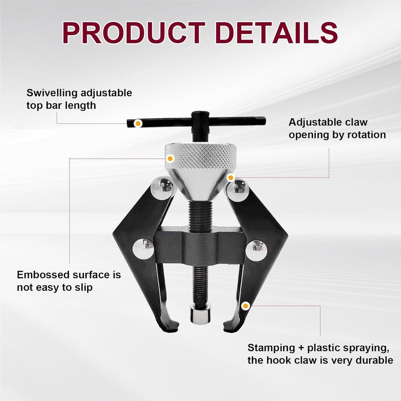 Suvnie Battery Terminal and Wiper Arm Puller, Auto Windshield Wiper Arm Removal Puller Repair Tool, Heavy-Duty Arm Bearing Remover Puller Repair Tool, Practical Car Accessories - Image 4